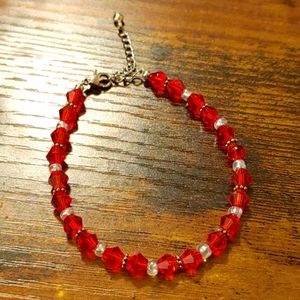Handmade Crystal Bead Bracelet